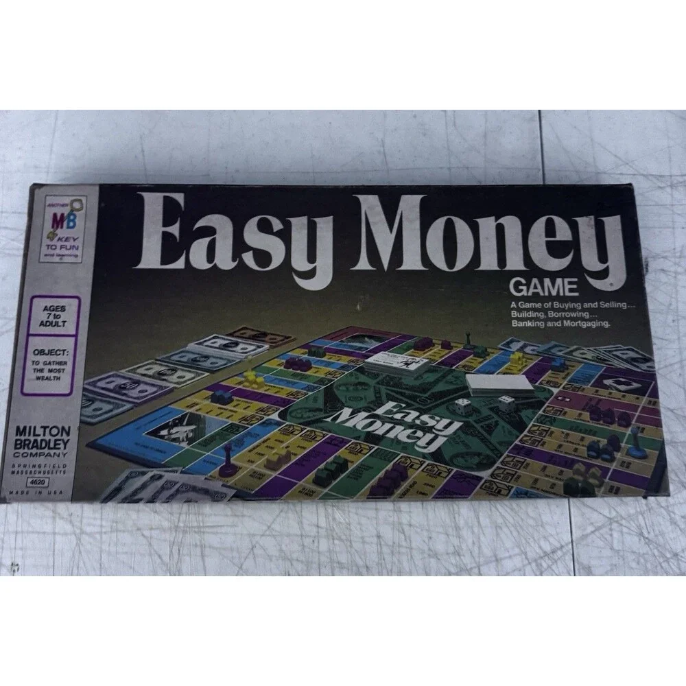 1974 Milton Bradley Easy Money Board Game See Pictures Vintage